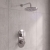 Prestige Logik Option 2 Thermostatic Concealed Shower Valve with Fixed Shower Head and Arm - Chrome | Thumbnail Image