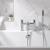Prestige Logik Bath Shower Mixer Tap Pillar Mounted - Chrome | Thumbnail Image