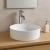 Prestige Lois Round Sit-On Countertop Basin 425mm Wide - White