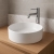 Prestige Lois Round Sit-On Countertop Basin 425mm Wide - White