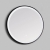 Prestige Nero Round LED Bathroom Mirror with Touch Sensor 600mm Diameter - Matt Black