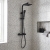 Prestige Nero Thermostatic Square Bar Shower Valve with Shower Kit and Fixed Head - Black | Thumbnail Image