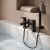 Prestige Nero Curve Bath Shower Mixer Tap with Shower Kit - Matt Black | Thumbnail Image