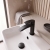 Prestige Nero Curve Mini Mono Basin Mixer Tap with Clicker Waste - Matt Black | Thumbnail Image