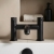 Prestige Nero Round Bath Filler Tap - Matt Black | Thumbnail Image