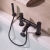 Prestige Nero Round Bath Shower Mixer Tap with Shower Kit - Matt Black | Thumbnail Image