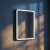 Prestige Nero Square LED Bathroom Mirror 800mm H x 600mm W | Thumbnail Image
