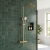 Prestige Ottone Thermostatic Bar Shower with Overhead Drencher and Sliding Handset - Brushed Brass | Thumbnail Image