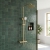 Prestige Ottone Thermostatic Bar Shower with Overhead Drencher and Sliding Handset - Brushed Brass | Thumbnail Image