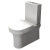 Prestige Ozone Rimless Back to Wall Close Coupled Toilet Push Button Cistern - Soft Close Seat