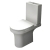 Prestige Ozone Round Rimless Open Back Close Coupled Toilet (inc Lightweight Soft Close Seat) | Thumbnail Image