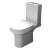 Prestige Ozone Rimless Close Coupled Toilet with Push Button Cistern - Soft Close Seat