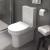 Prestige Ozone Round Rimless Fully Back to Wall Close Coupled Toilet (inc Soft Close Seat) | Thumbnail Image