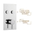 Prestige Plan Thermostatic Twin Round Push Button Concealed Mixer Shower with Shower Kit Round Head | Thumbnail Image