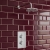Prestige Plan Option 2 Thermostatic Concealed Shower Valve with Fixed Shower Head and Arm - Chrome | Thumbnail Image