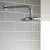 Prestige Plan Thermostatic Single Round Push Button Concealed Mixer Shower with Round Shower Head