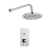 Prestige Plan Thermostatic Single Round Push Button Concealed Mixer Shower with Round Shower Head | Thumbnail Image
