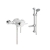 Prestige Plan Option 4 Thermostatic Exposed Shower Valve with Adjustable Slide Rail Kit - Chrome | Thumbnail Image