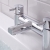 Prestige Plan Bath Filler Tap Pillar Mounted - Chrome | Thumbnail Image