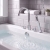 Prestige Plan 4 Hole Bath Shower Mixer Tap with Shower Kit Chrome | Thumbnail Image