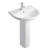 Prestige Primo Round Basin with Full Pedestal 550mm Wide - 1 Tap Hole | Thumbnail Image