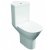 Prestige Project Round Close Coupled Toilet with Push Button Corner Cistern - Soft Close Seat