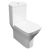 Prestige Project Square Close Coupled Toilet With Push Button Corner Cistern - Soft Close Seat