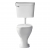Prestige Proton Low Level Toilet with Bottom Feed Lever Cistern - Soft Close Seat