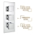 Prestige Pure Option 6 Thermostatic Concealed Shower Valve with Adjustable Slide Rail Kit and Fixed Head - Chrome | Thumbnail Image