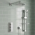 Prestige Pure Option 6 Thermostatic Concealed Shower Valve with Adjustable Slide Rail Kit and Fixed Head - Chrome | Thumbnail Image