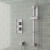 Prestige Pure Option 1 Thermostatic Concealed Shower Valve with Adjustable Slide Rail Kit - Chrome | Thumbnail Image