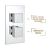 Prestige Pure Option 1 Thermostatic Concealed Shower Valve with Adjustable Slide Rail Kit - Chrome | Thumbnail Image