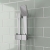 Prestige Pure Option 3 Thermostatic Concealed Shower Valve with Adjustable Slide Rail Kit and Fixed Head - Chrome | Thumbnail Image