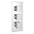Prestige Pure Thermostatic 3 Outlet Concealed Shower Valve Triple Handle - Chrome