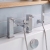 Prestige Pure Bath Shower Mixer Tap Pillar Mounted - Chrome | Thumbnail Image