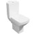 Prestige Pure Close Coupled Toilet with Push Button Corner Cistern - Soft Close Seat