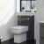 Prestige Purity Back to Wall WC Toilet Unit 505mm Wide - Storm Grey Gloss