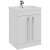 Prestige Purity 2-Door Floor Standing Vanity Unit with Mid Depth Ceramic Basin 600mm Wide - White