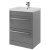Prestige Purity 2-Drawer Floor Standing Vanity Unit with Mid Depth Ceramic Basin 600mm Wide - Storm Grey Gloss