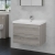 Prestige Purity 2-Drawer Wall Hung Vanity Unit with Mid Depth Ceramic Basin 600mm Wide - Silver Oak | Thumbnail Image