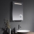 Prestige Sherston LED Bathroom Mirror with Touch Sensor and 3X Magnification 700mm H x 500mm W