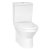 Prestige Style Open Back Close Coupled Toilet Pan with Push Button Cistern - Soft Close Seat
