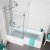 Prestige Tetris L-Shaped Shower Bath with Leg Set 1700mm x 700mm/850mm - Left Handed