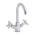 Prestige Times Mono Basin Mixer Tap with Click Waste Dual Handle - Chrome