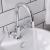 Prestige Times Mono Basin Mixer Tap with Click Waste Dual Handle - Chrome | Thumbnail Image
