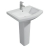 Prestige Trim Basin with Full Pedestal 550mm Wide 1 Tap Hole