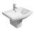 Prestige Trim Basin with Semi Pedestal 550mm Wide 1 Tap Hole