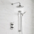Prestige Viktory Thermostatic Dual Concealed Mixer Shower Adjustable Slide Rail Kit + Fixed Head | Thumbnail Image