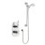 Prestige Viktory Thermostatic Dual Concealed Shower with Adjustable Slide Rail Kit