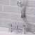 Prestige Visage Bath Shower Mixer Tap Pillar Mounted - Chrome | Thumbnail Image